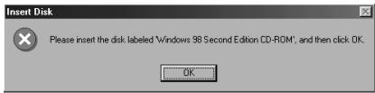 BELKIN 3 PORTS FIREWIRE PCI #F5U503 - Installation du gestionnaire sous Windows® 98 SE - 5