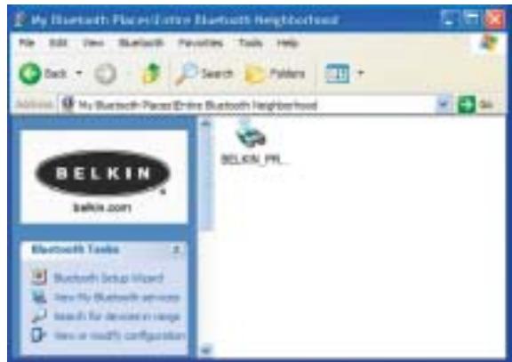 BELKIN ADAPTATEUR BLUETOOTH™ POUR IMPRIMANTE USB #F8T031EA - Aansluiten via profiel 'Seriele poort' - 1