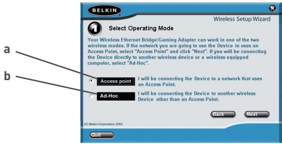 BELKIN ADAPTATEUR ETHERNET SANS FIL 802.11G #F5D7330FR - Installation du matériel - 7