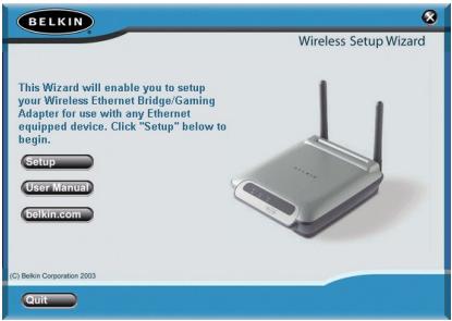 BELKIN ADAPTATEUR ETHERNET SANS FIL 802.11G #F5D7330FR - Installation du matériel - 2
