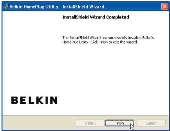 BELKIN ADAPTATEUR RÉSEAU CPL TURBO (85 MBPS) #F5D4071EA - Lancement de l'Assistant InstallShield - 4