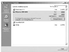 BELKIN ADAPTATEUR SMARTBEAM USB-INFRAROUGE #F5U230FG - Uninstallation - 1