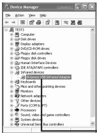 BELKIN ADAPTATEUR SMARTBEAM USB-INFRAROUGE #F5U230FG - USB devices listing following installation - 1