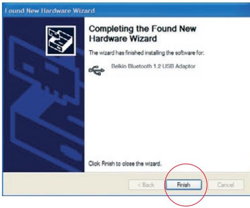 BELKIN ADAPTATEUR USB BLUETOOTH #F8T008FR - Found New Hardware Wizard - 1