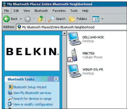 BELKIN ADAPTATEUR USB BLUETOOTH™-10 MÈTRES #F8T013FR - Como usar o software Bluetooth da Belkin - 1