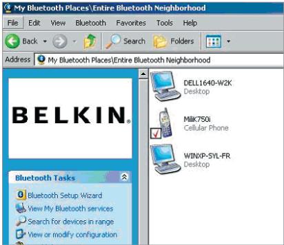 BELKIN ADAPTATEUR USB BLUETOOTH™-10 MÈTRES #F8T013FR - Jak korzystać z oprogramwomania Belkin Bluetooth - 1