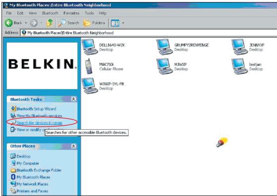 BELKIN ADAPTATEUR USB BLUETOOTH™-10 MÈTRES #F8T013FR - Como utiliser el software Bluetooth de Belkin - 1