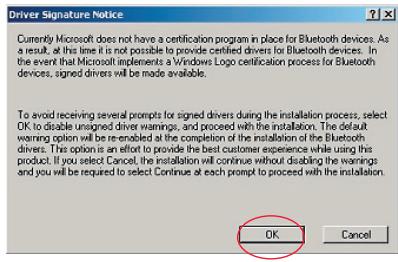 BELKIN ADAPTATEUR USB BLUETOOTH™-10 MÈTRES #F8T013FR - Software Setup for Windows 98 SE, Me, 2000, and XP - 6