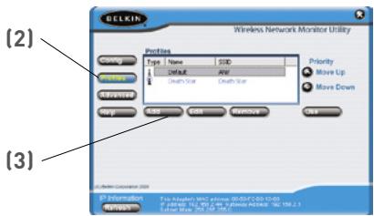 BELKIN ADAPTATEUR USB SANS FIL 802.11B #F5D6051FR - Création et Utilisation d'un profil - 2