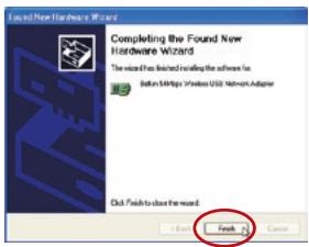BELKIN ADAPTATEUR USB SANS FIL G #F5D7050ED - Étape 3 : Laissez Windows terminer l'installation de la carte - 3