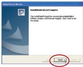 BELKIN ADAPTATEUR USB SANS FIL G #F5D7050ED - Avertissement : installez le logiciel avant d'installer l'adaptateur. - 4