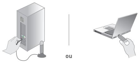 BELKIN ADAPTATEUR USB SANS FIL MODE HAUT DÉBIT #F5D7051FR - Étape 2 branchez l'adaptateur USB sur le PC - 2