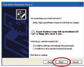BELKIN ADAPTATEUR USB SANS FIL MODE HAUT DÉBIT #F5D7051FR - Étape 3 configurez l'adaptateur USB sans fil laissez windows terminer l'installation - 1