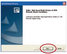 BELKIN ADAPTATEUR USB SANS FIL MODE HAUT DÉBIT #F5D7051FR - Étape 1 installer le logiciel - 2