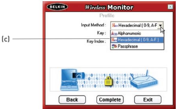 BELKIN ADAPTATEUR USB SANS FIL MODE HAUT DÉBIT #F5D7051FR - Création d'un nouveau profil - 6