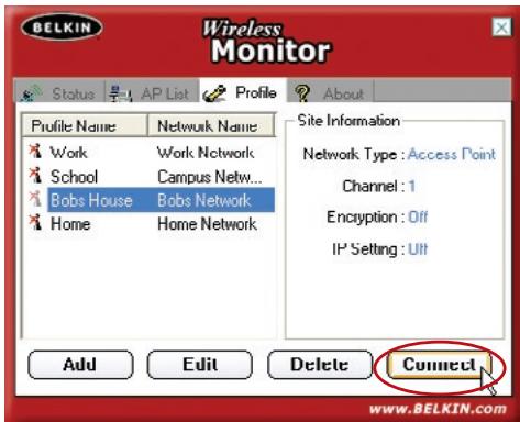 BELKIN ADAPTATEUR USB SANS FIL MODE HAUT DÉBIT #F5D7051FR - Création d'un nouveau profil - 8