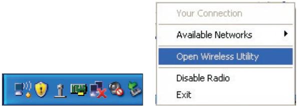BELKIN ADAPTATEUR USB SANS FIL N1 #F5D8051FR - Acceso a la utiliz de red inalámbrica de Belkin desde la bandeja del sistemas de Windows - 1