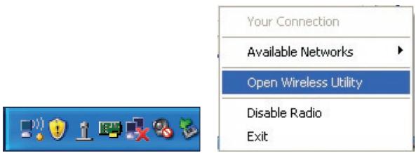 BELKIN ADAPTATEUR USB SANS FIL N1 #F5D8051FR - Zugriff auf das Dienstprogramm für kabellose Netzwerke von Belkin über das Windows System-Tray - 1