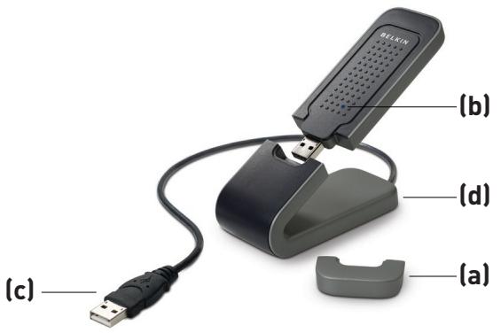 BELKIN ADAPTATEUR USB SANS FIL N1 #F5D8051FR - Specifiche del prodotto - 1