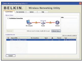 BELKIN ADAPTATEUR USB SANS FIL N1 #F5D8051FR - Come usare il programma di utilità di rete wireless - 3