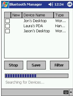 BELKIN CARTE ADAPTATEUR PDA BLUETOOTH™ #F8T020FR - « Device List » (Liste de périphériques) - 1