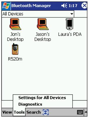 BELKIN CARTE ADAPTATEUR PDA BLUETOOTH™ #F8T020FR - « Using COM Port » (Utilisation du port COM) - 1