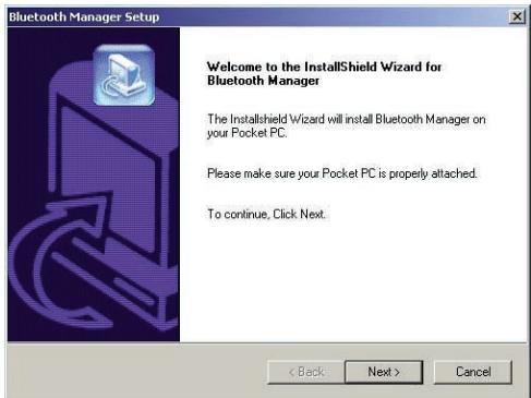 BELKIN CARTE ADAPTATEUR PDA BLUETOOTH™ #F8T020FR - INSTALLATION DU LOGICIEL (SUITE) - 1