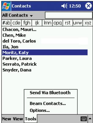 BELKIN CARTE ADAPTATEUR PDA BLUETOOTH™ #F8T020FR - « Exchange Business Cards » (Échanger des cartes de visite) - 1