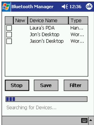 BELKIN CARTE ADAPTATEUR PDA BLUETOOTH™ #F8T020FR - Recherche de périphériques - 1