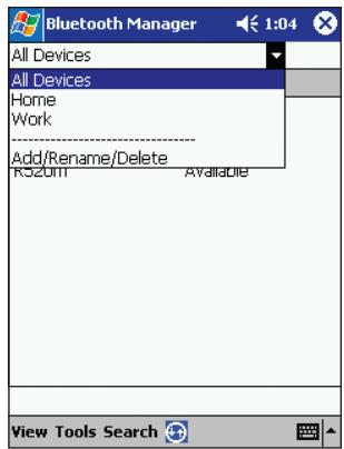 BELKIN CARTE ADAPTATEUR PDA BLUETOOTH™ #F8T020FR - Modification des groupes - 1