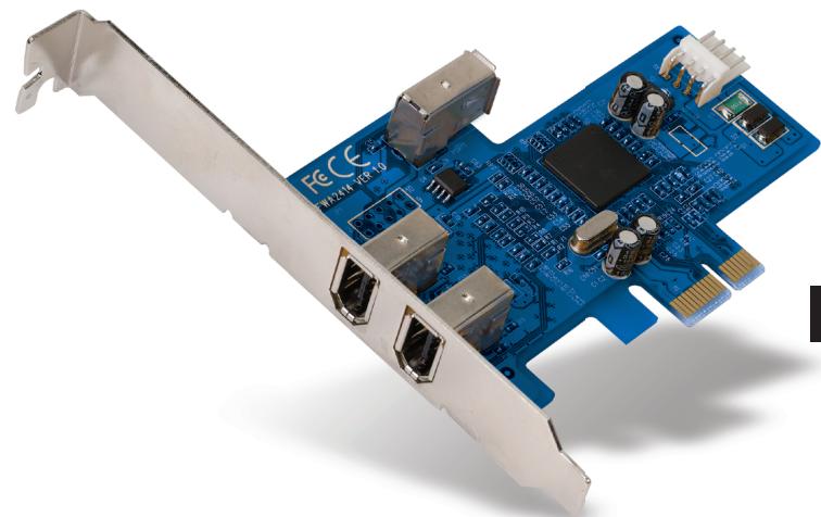 BELKIN CARTE FIREWIRE 3-PORT PCI EXPRESS #F5U504 - Carte PCI Express™ FireWire à 3 Ports - 1