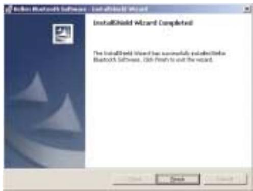 BELKIN CARTE PC BLUETOOTH F8T002FR #F8T002FR - INSTALACION DEL SOFTWARE (CONT.) - 1