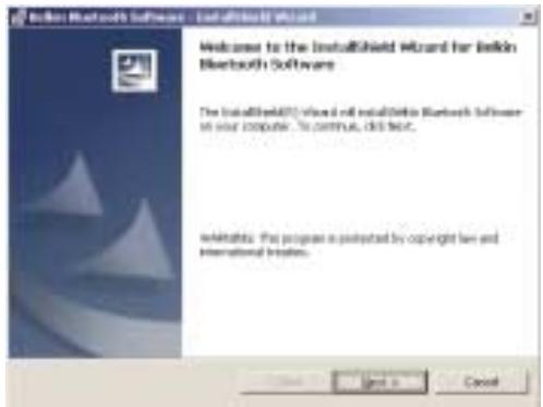 BELKIN CARTE PC BLUETOOTH F8T002FR #F8T002FR - SOFTWARE SETUP - 1