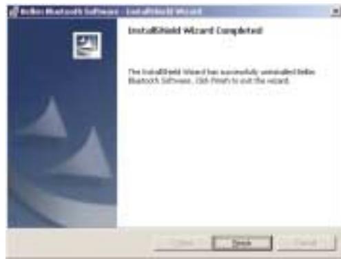 BELKIN CARTE PC BLUETOOTH F8T002FR #F8T002FR - DISINSTALLAZIONE DEL SOFTWARE (CONTINUA) - 2