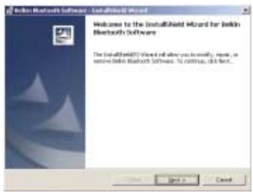 BELKIN CARTE PC BLUETOOTH™ F8T002FR #F8T002FR - UNINSTALLING THE SOFTWARE - 1
