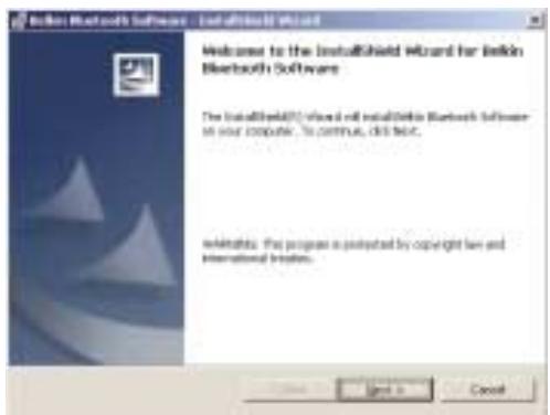 BELKIN CARTE PC BLUETOOTH™ F8T002FR #F8T002FR - Software-Installation unter Windows 98 SE, ME, 2000 und XP - 1