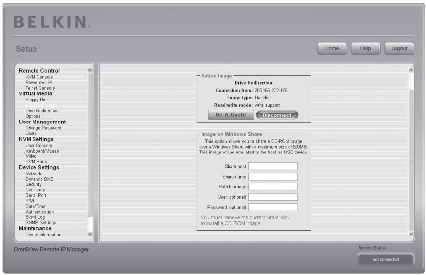 BELKIN CONSOLE DE PRISE EN MAIN SÉCURISÉE VIA CONNEXION IP #F1DE101HEA - Étape 1 : ouvrez et exécutez le logiciel de redirection de lecteur. - 1