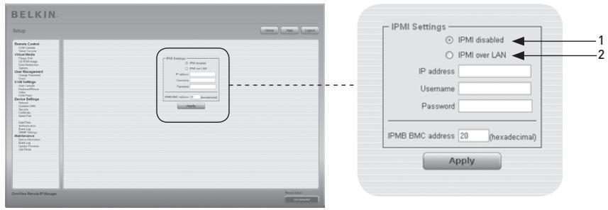 BELKIN CONSOLE DE PRISE EN MAIN SÉCURISÉE VIA CONNEXION IP #F1DE101HEA - Interface intelligente de gestion de plateforme (IPMI) - 1