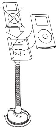 BELKIN DANS-VOITURE TITULAIRE POUR IPOD MIN #F8Z050EA - Étape 3: Pour insérer le iPod™ mini dans le Support pour iPod™ mini pour la voiture - 1