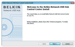 BELKIN HUB USB RÉSEAU #F5L009EA - 2.Installazione del Software - 2