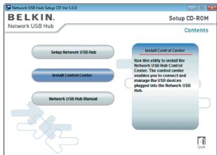 BELKIN HUB USB RÉSEAU #F5L009EA - 2.Installazione del Software - 1