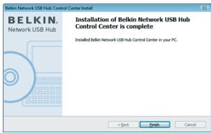 BELKIN HUB USB RÉSEAU #F5L009EA - Installieren der Software - 6