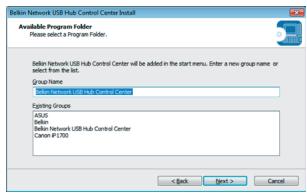 BELKIN HUB USB RÉSEAU #F5L009EA - 2.Installazione del Software - 4