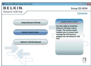 BELKIN HUB USB RÉSEAU #F5L009EA - Instalación del software - 1