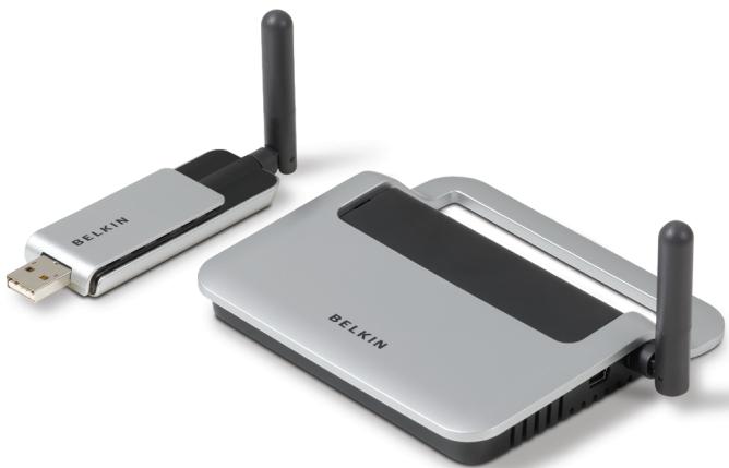 BELKIN HUB USB SANS FIL #F5U302EA - Draadloze USB-hub - 1