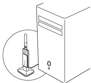 BELKIN HUB USB SANS FIL #F5U302EA - Socle de l'adaptateur - 1