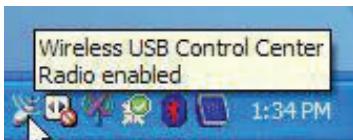 BELKIN HUB USB SANS FIL #F5U302EA - System Tray - 1