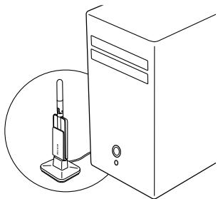 BELKIN HUB USB SANS FIL #F5U302EA - Ordnungsgemäße Ausrichtung der Antennen - 2