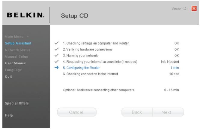 BELKIN MODEM ROUTER SANS FIL G #F5D7634ED4A - Configuration du routeur. - 1