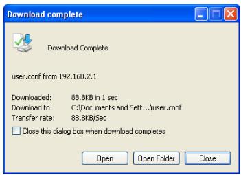 BELKIN MODEM ROUTEUR SANS FIL N #F5D8636ED4A - Enregistrement de la configuration actuelle - 4